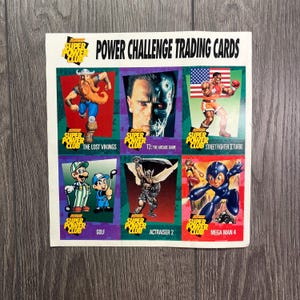 Vintage Nintendo Super Power Club Challenge Sammelkarten Ungelocht Selten