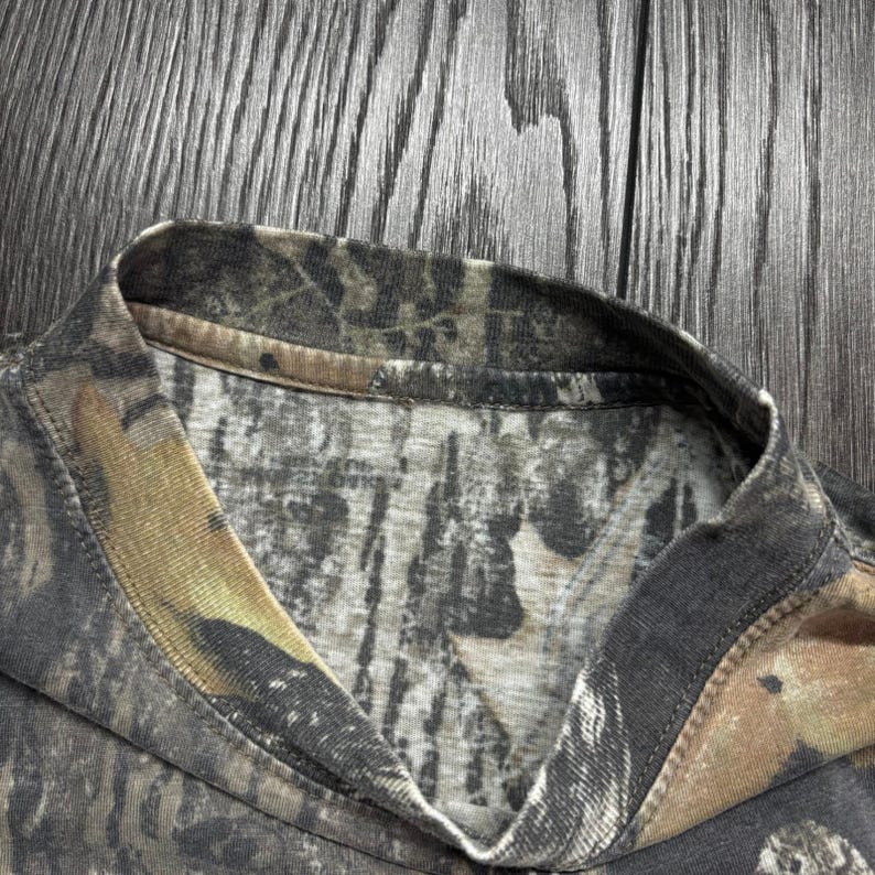 Mossy Oak Break-Up Infinity Camo L Pocket Shirt Mens Hunting Tee Brown Green Y2k image 4