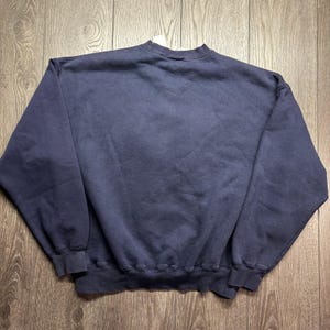 Vintage Disney Store Mens XXL Mickey Mouse Friends Embroidered Navy Sweatshirt image 5
