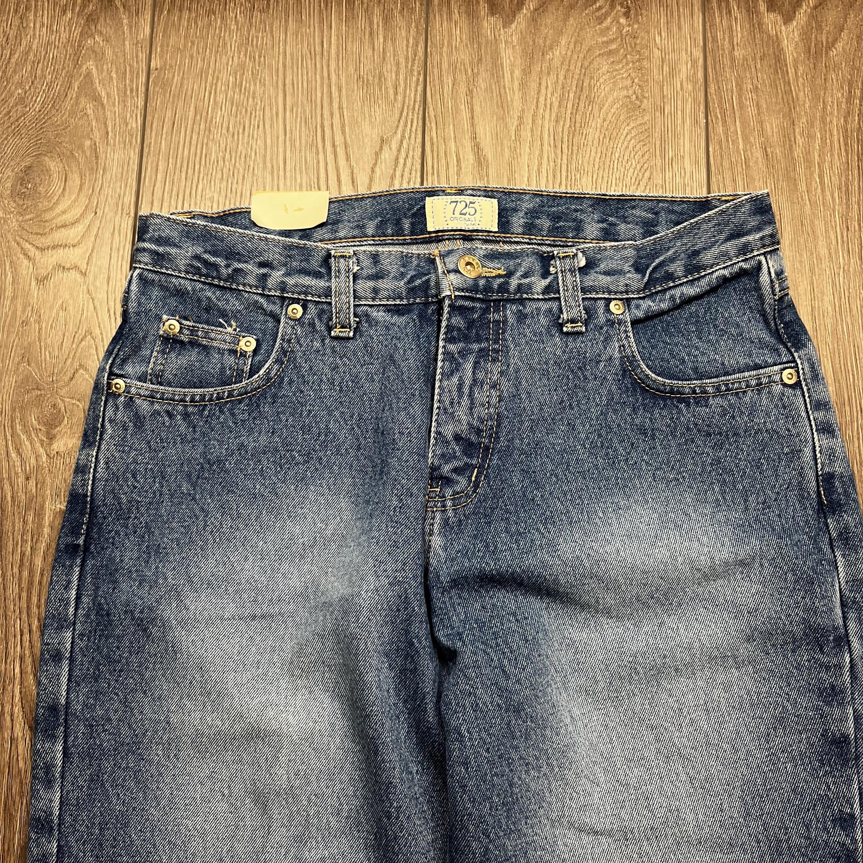 Vintage 725 Originals Baggy Boot Cut Blue Denim Jeans 32 X 30 