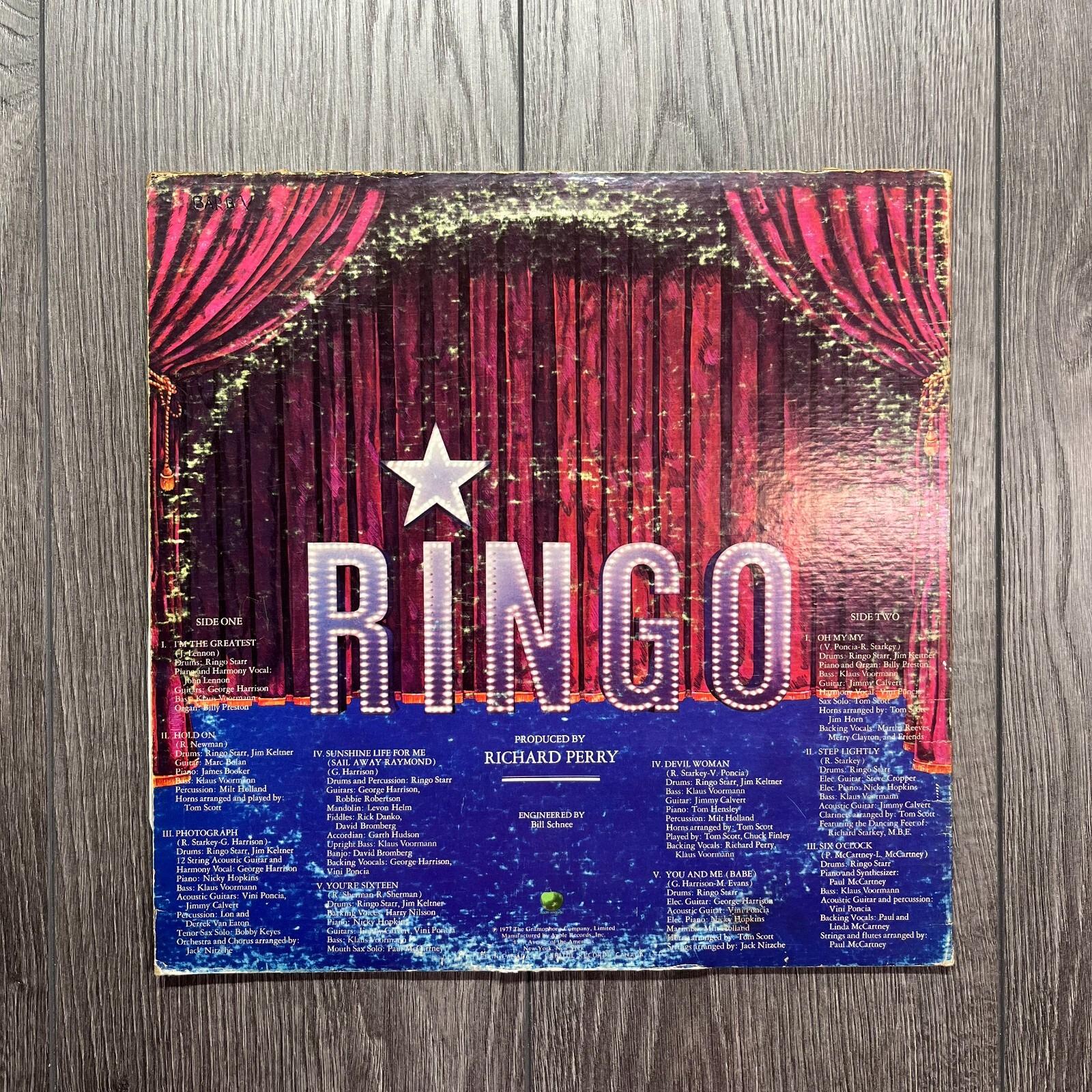 Ringo Starr - Self Titled - Gatefold 1973 Vinyl LP - Apple Records