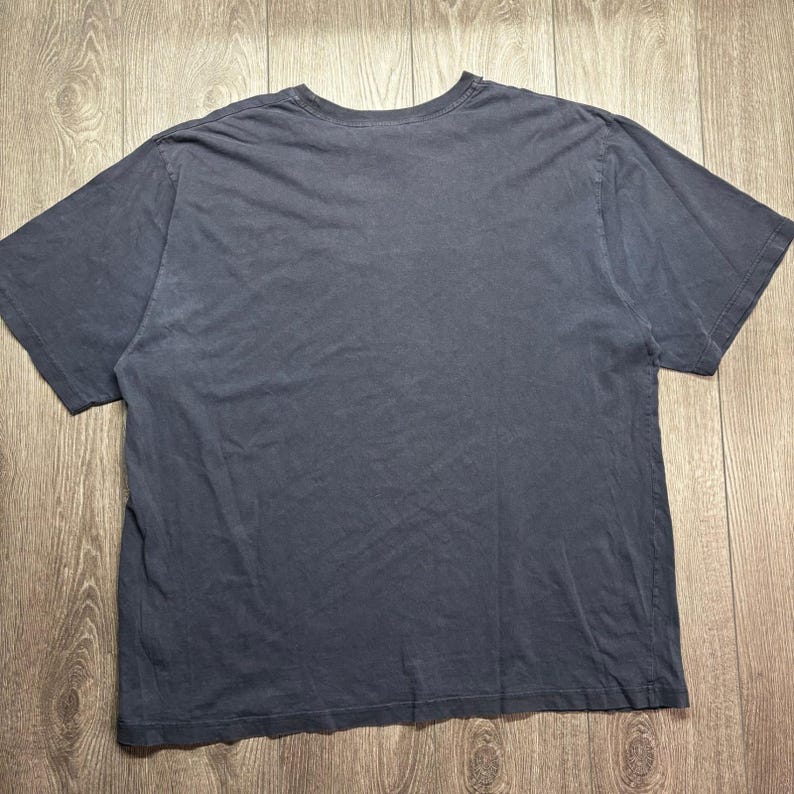 Koszulka męska Nike Swoosh Vintage XXL w kolorze granatowym z haftowanym okrągłym dekoltem Y2k zdjęcie 5