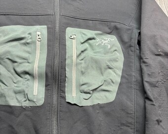 Arcteryx Epsilon AR Jacket Mens Medium Black Soft Shell Full Zip