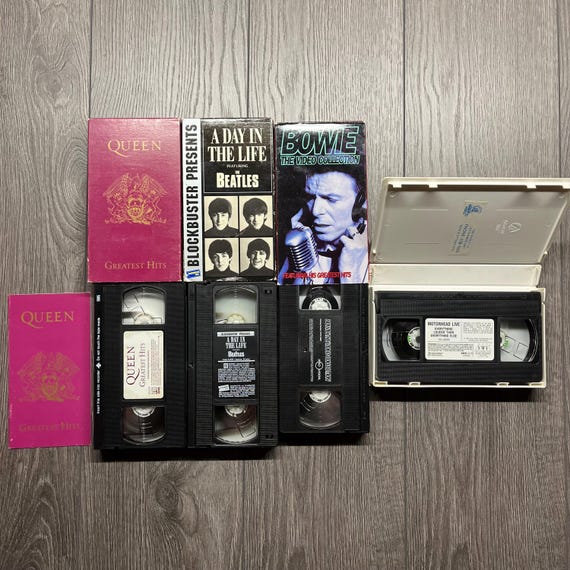 Music Concert Band VHS Tape Motorhead Live Bowie Video Collection