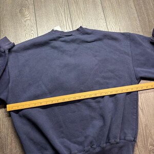 Vintage Disney Store Mens XXL Mickey Mouse Friends Embroidered Navy Sweatshirt image 7