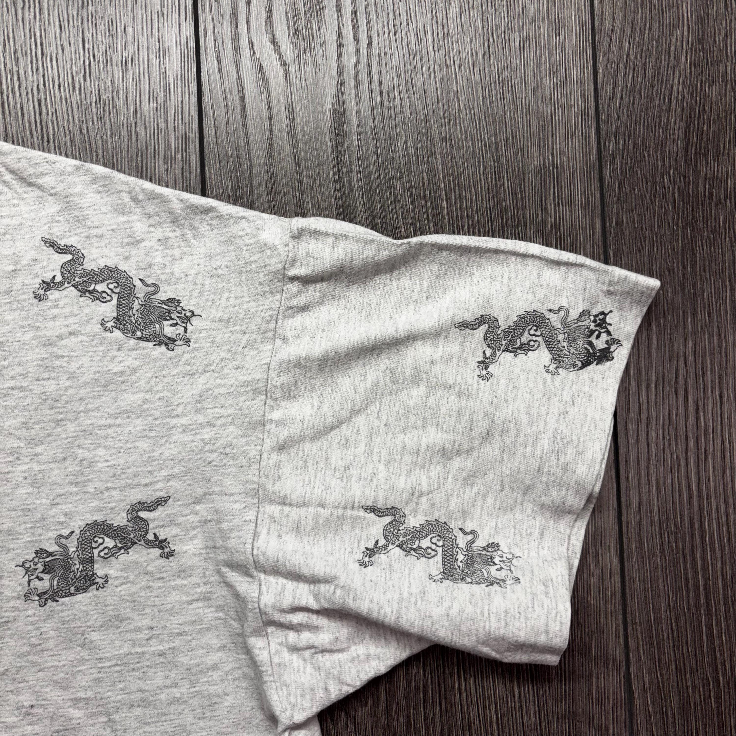 ヴィンテージ 香港ドラゴン 1990年代 Tシャツ グレー ミディアム 