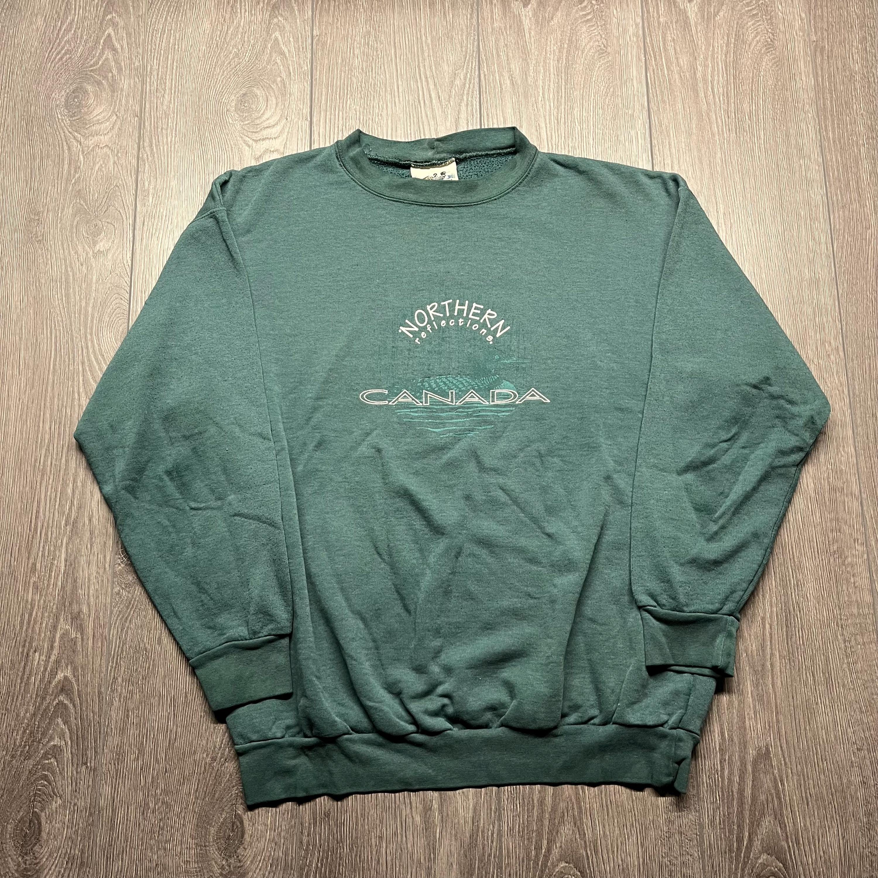 Vintage 90s Green Northern Reflections Duck Sweatshirt