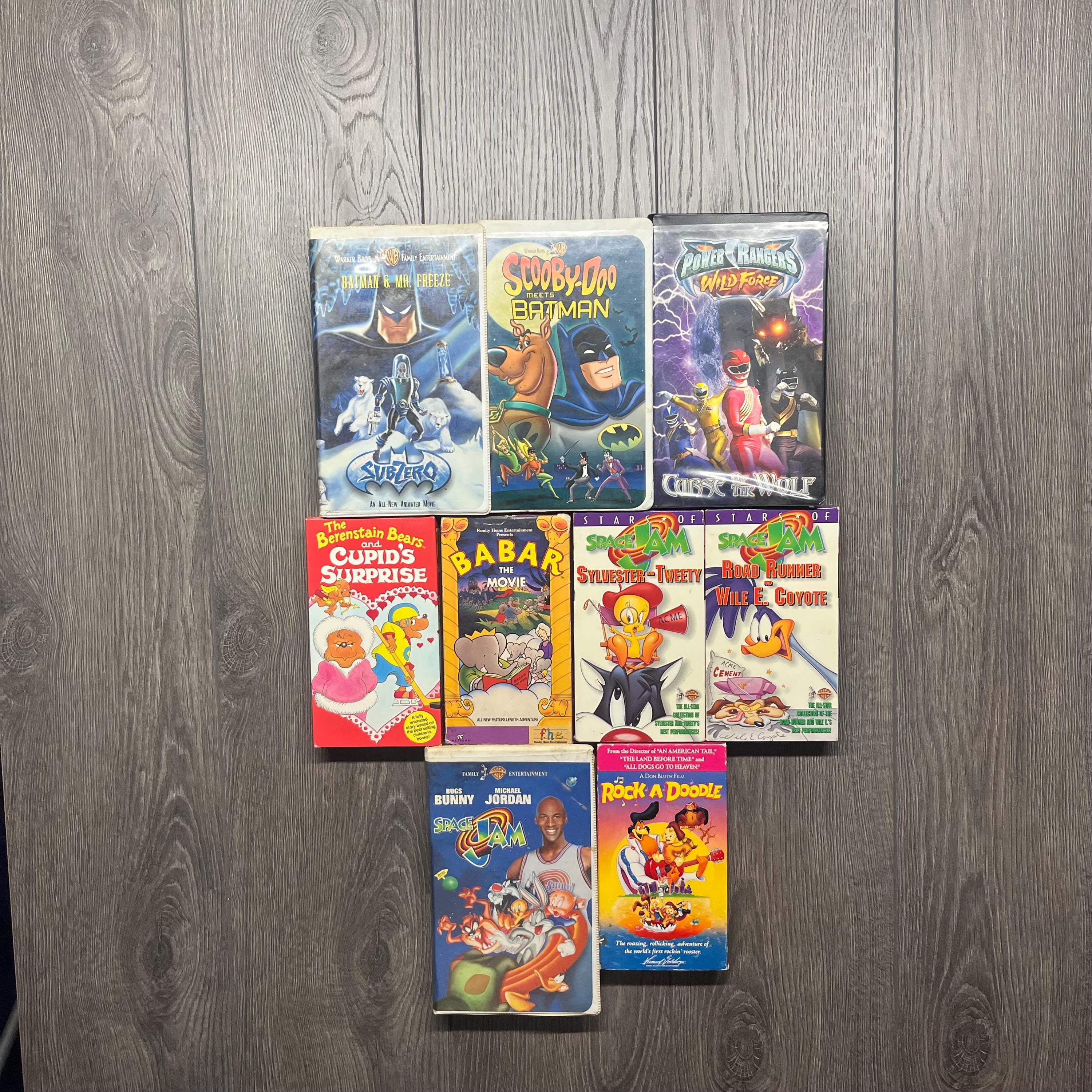 Classic Cartoon Anime VHS Lot Batman Mr Freeze Scooby Doo Power