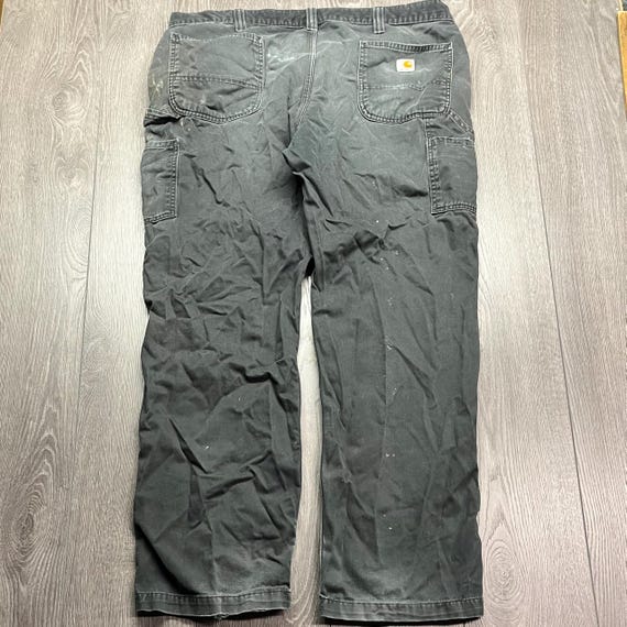 Vintage Carhartt Carpenter Canvas Pants Black 42 X 32 Workwear