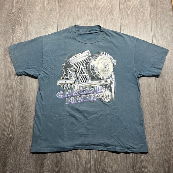 Vintage Harley Davidson Chrome Fever 1994 Biker Single Stitch T