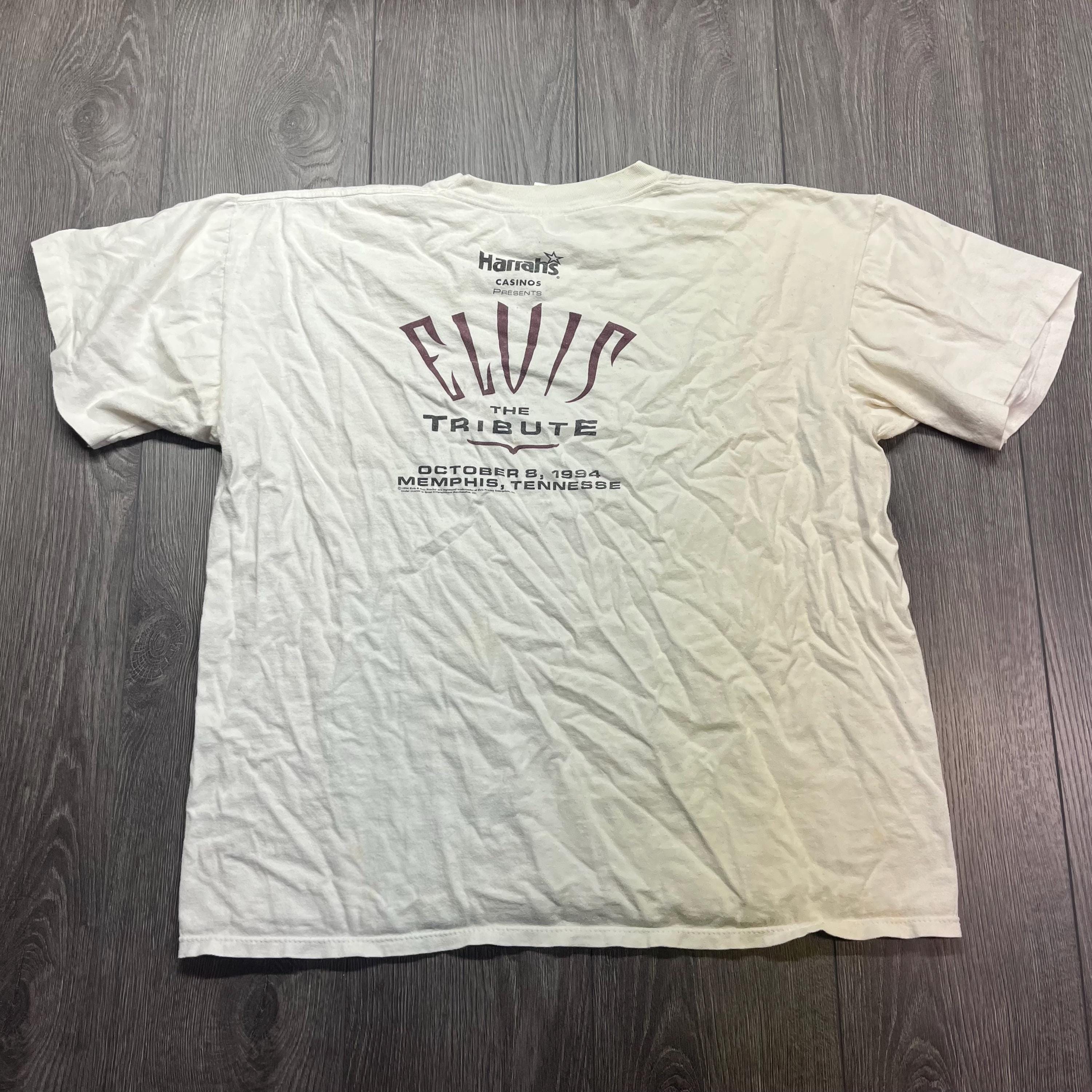 Vintage Elvis Presley American 1994 Tribute T Shirt White Extra 