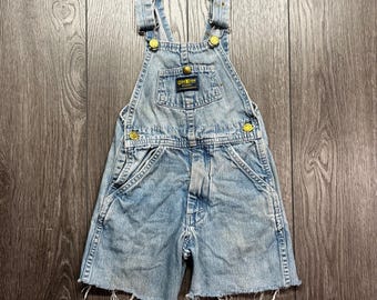 Vintage KIDS SIZE Rare Oshkosh Baby Osh Kosh B'gosh Onesie Denim