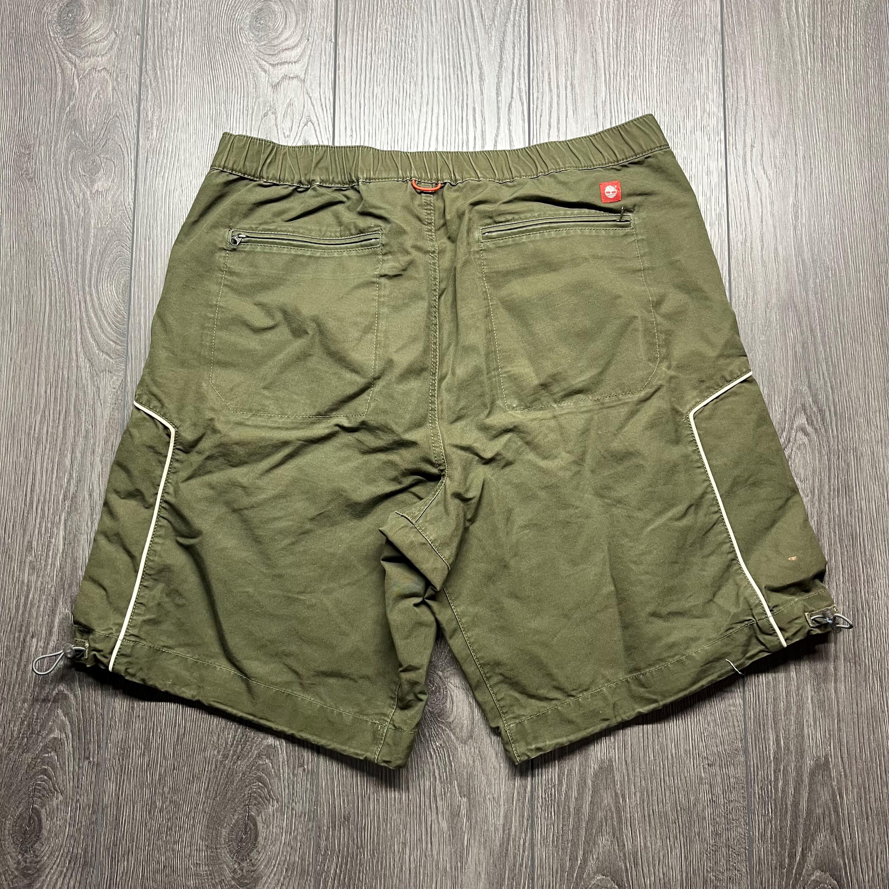 Vintage Timberland Cargo Shorts Y2k Wide Leg Streetwear 34 9