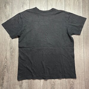 Avirex Mens XL Graphic T-Shirt Black Skull Fleur De Lis Crown Y2K Streetwear image 5