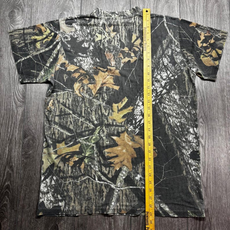 Mossy Oak Break-Up Infinity Camo L Pocket Shirt Mens Hunting Tee Brown Green Y2k image 6