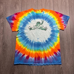 Vintage Peace Frog Y2k Hippy Tie Dye T Shirt Medium Peace Sign - Etsy