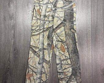 Pantalones vaqueros Vintage Skyline Camo Apparition, talla 30, hechos en EE. UU. Estampado Real Tree.