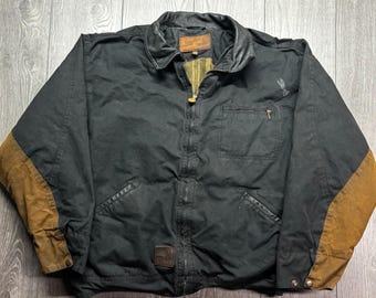 Outback Trading Company Oilskin Jacket Mens 2XL Waterproof Western Lined Coat