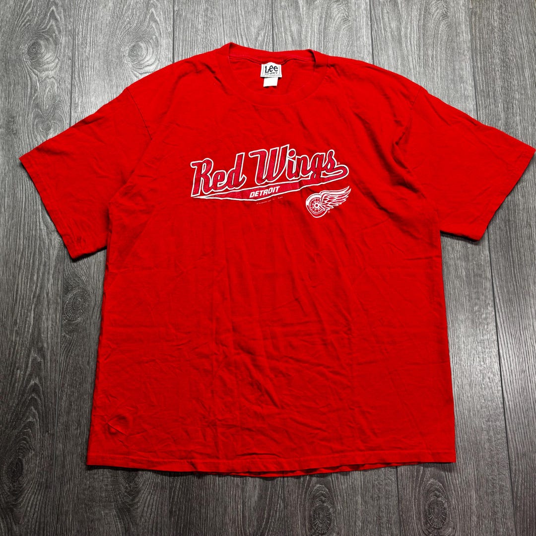 Vintage Detroit Red Wings NHL 1990s Red T Shirt XL Extra Large