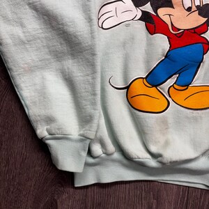 Vintage Mickey Mouse Niagara Falls Canada Sweatshirt Raglan Small 22x23 image 2