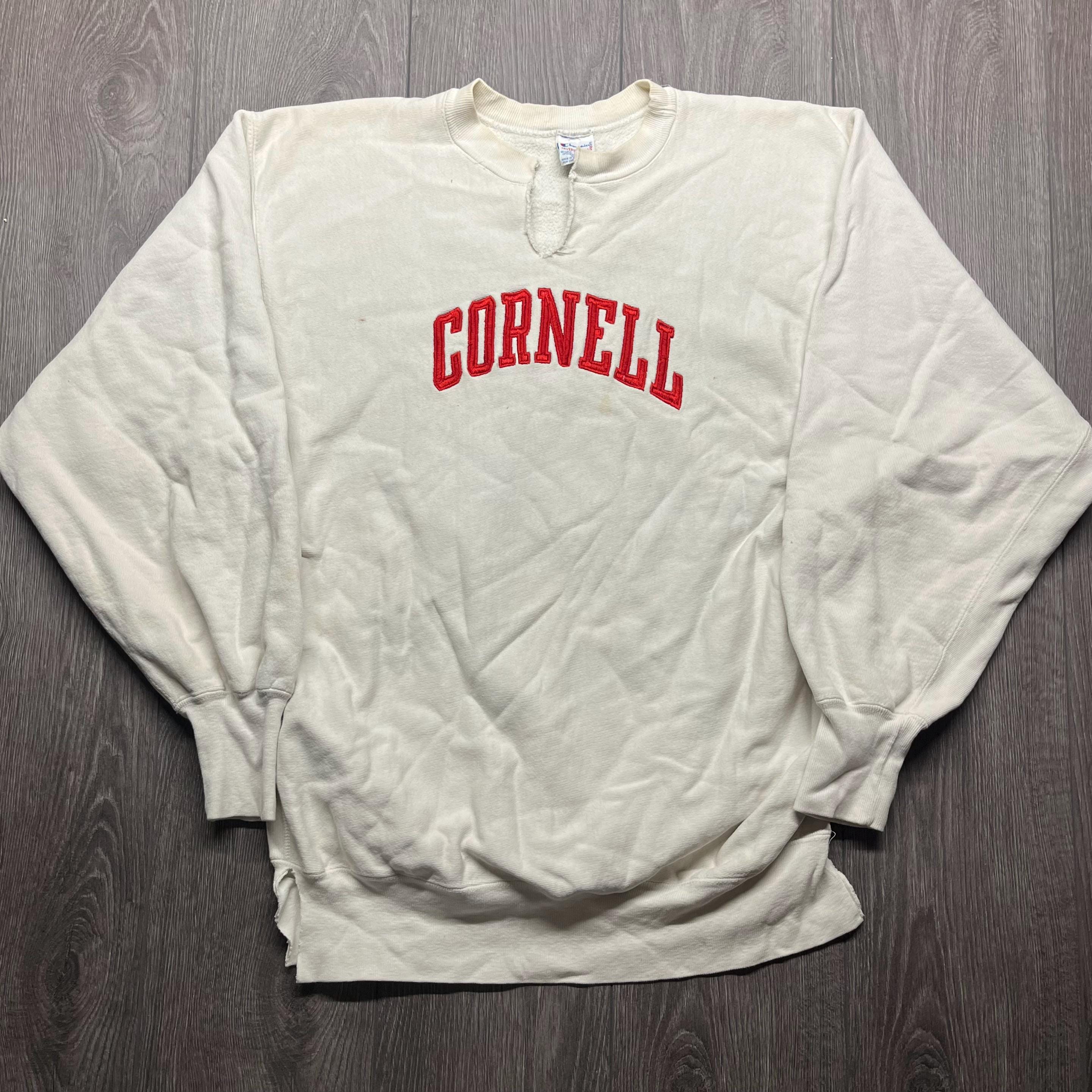 Vintage Cornell University 1990s Embroidered Champion Reverse 