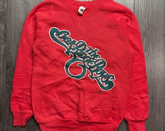 Vintage The Oak Ridge Boys Script Raglan-sweater heren klein, land (VS)