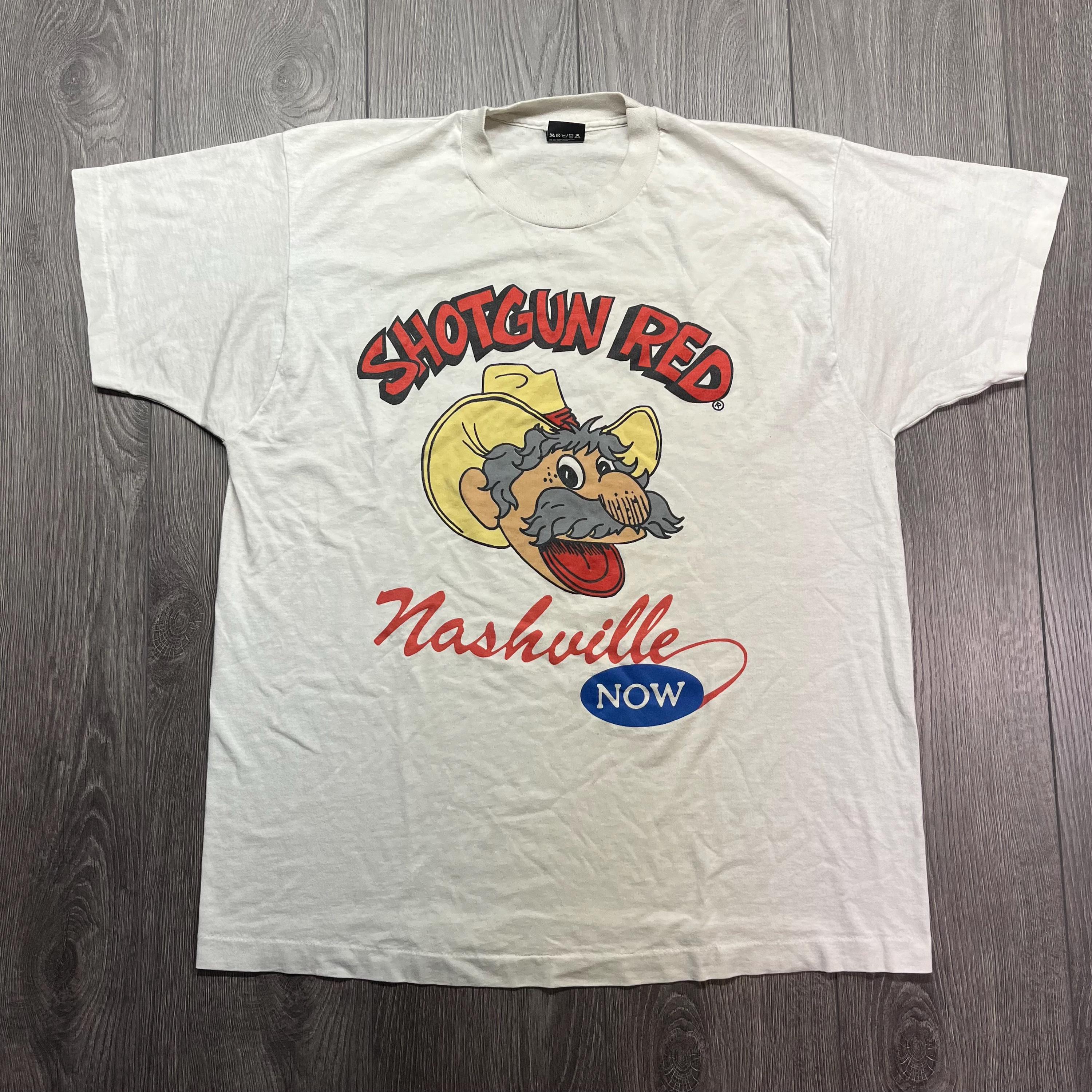 Vintage Shotgun Red Nashville Now 1990s T Shirt XL White Single