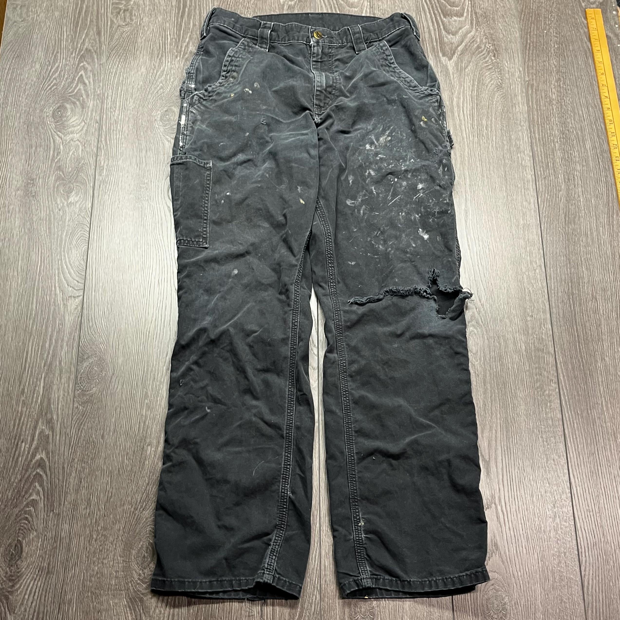 Vintage Carhartt Carpenter Pants Black 30 X 31 Workwear