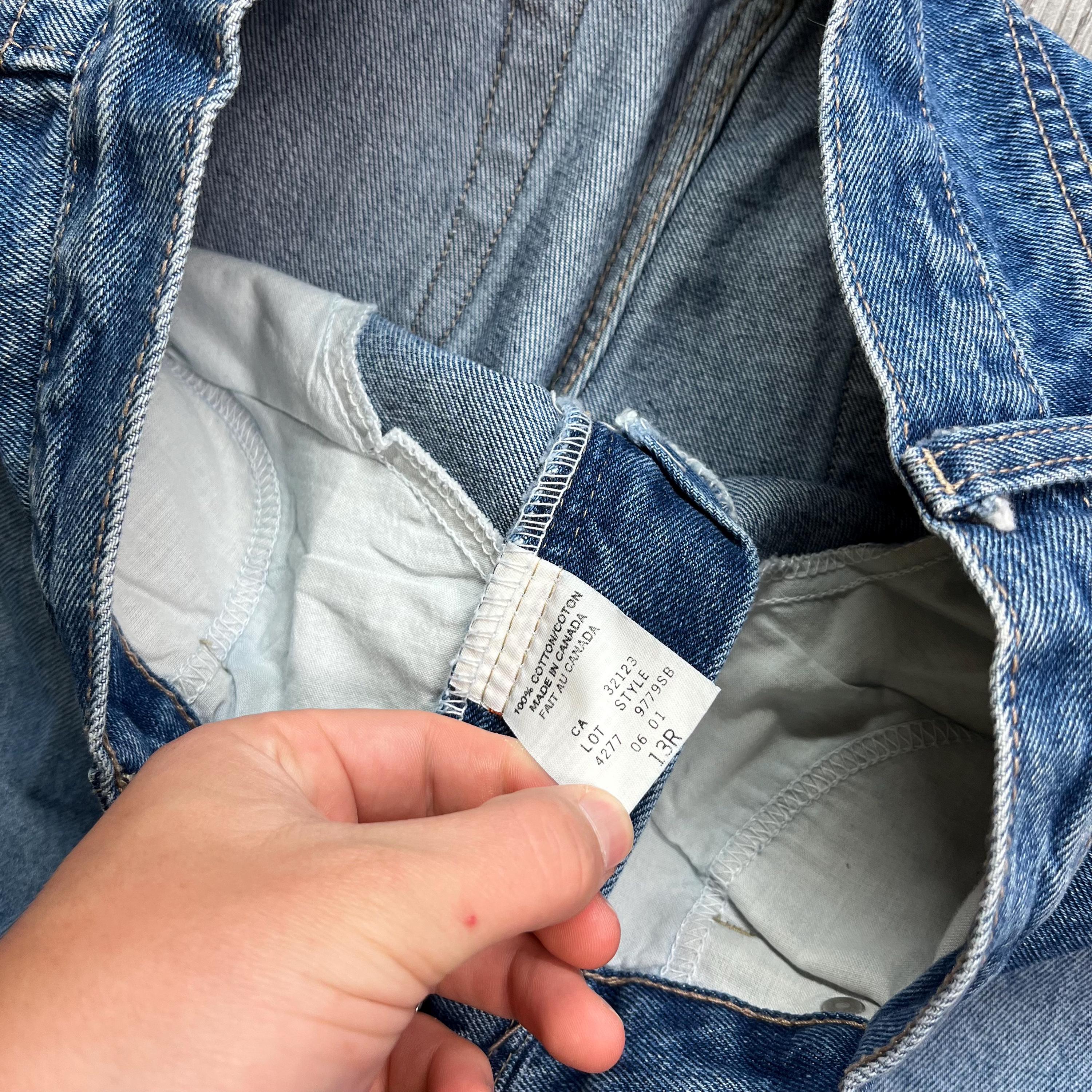 Vintage 725 Originals Baggy Boot Cut Blue Denim Jeans 32 X 30 