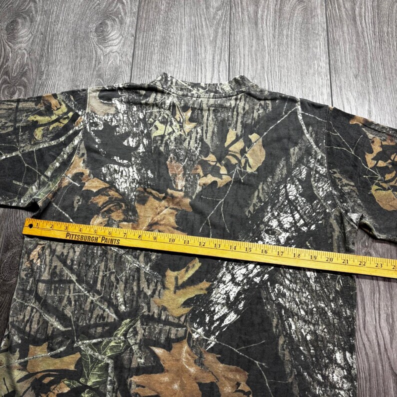 Mossy Oak Break-Up Infinity Camo L Pocket Shirt Mens Hunting Tee Brown Green Y2k image 7