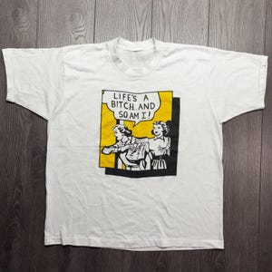 【希少】 80s ヴィンテージ BITCH メッセージ プリント Tシャツ 80s Bitch Tee Shirt - Etsy - Page 2