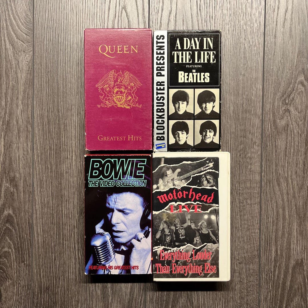 「THE BEATLES LIVE BEST」VHS THE BEATLES 5 VHS SET- AT SHEA STADIUM, HELP!, BEATLES LIVE