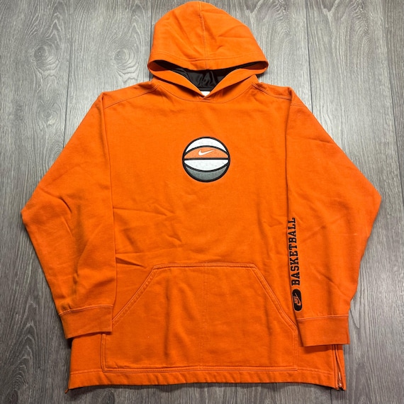neon orange nike sweatshirt