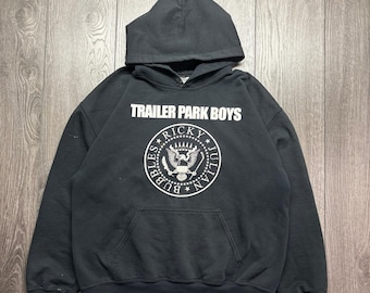 Trailer Park Boys Vintage Hoodie Mens Large Black Bubbles Ricky Julian Rare