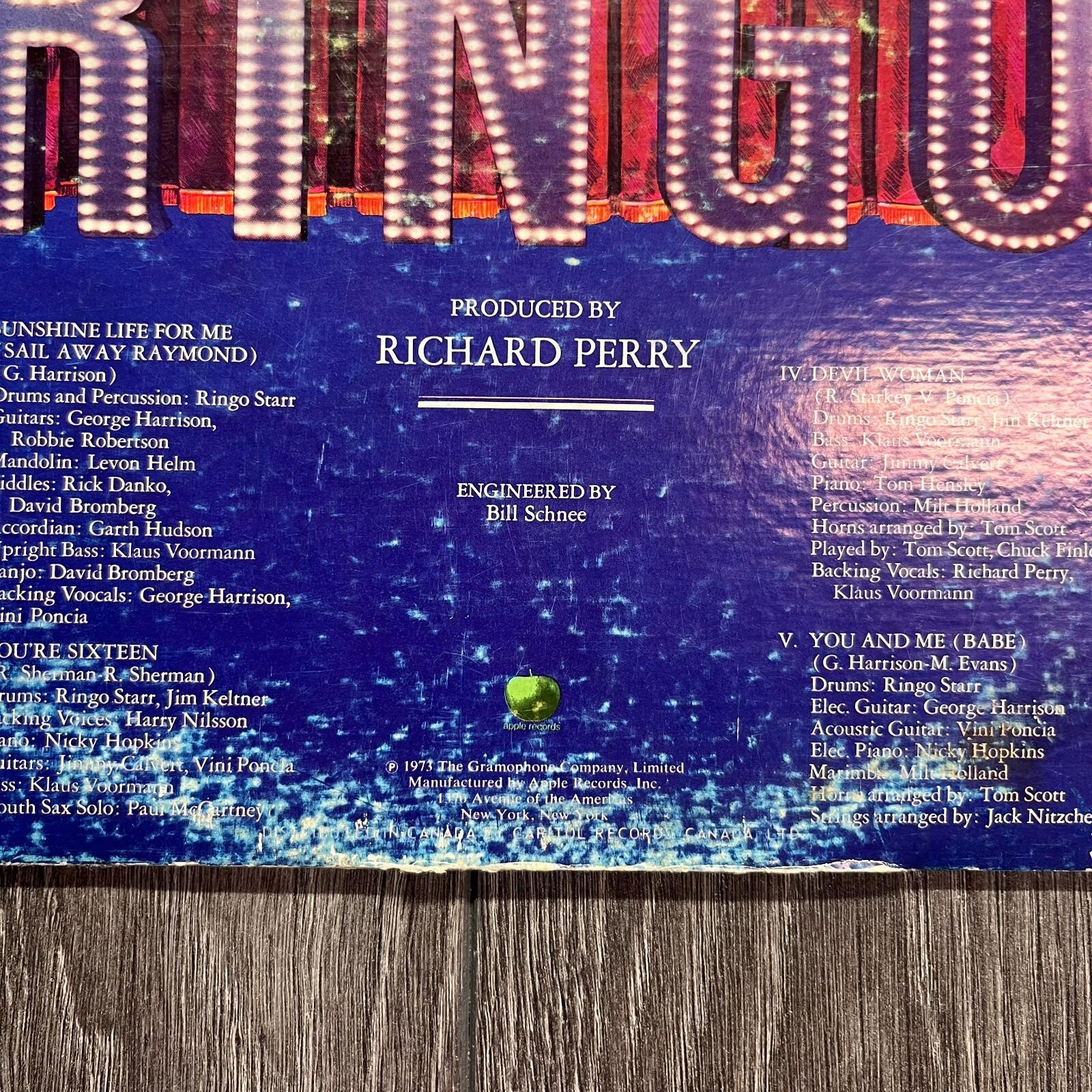 Ringo Starr - Self Titled - Gatefold 1973 Vinyl LP - Apple Records