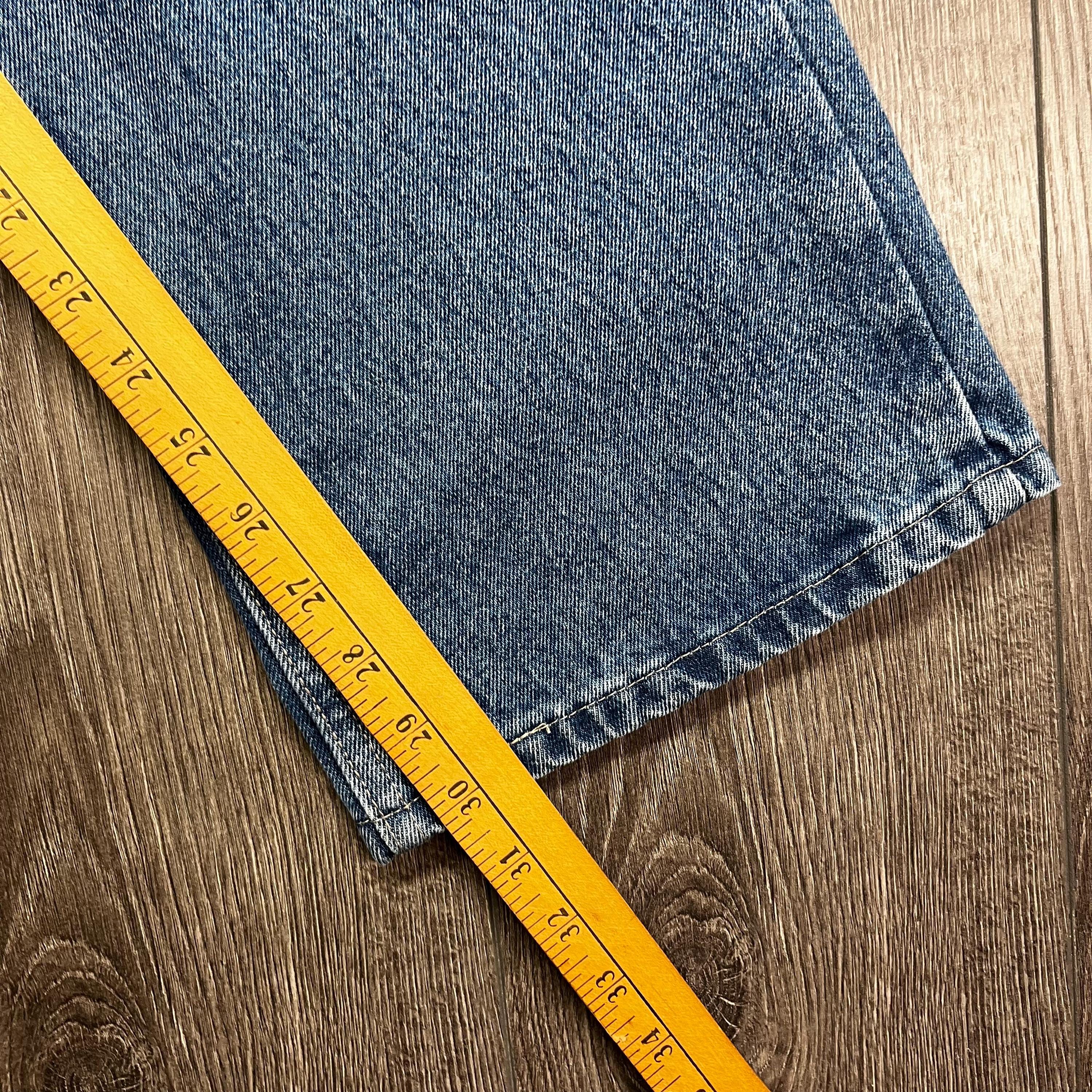 Vintage 725 Originals Baggy Boot Cut Blue Denim Jeans 32 X 30 
