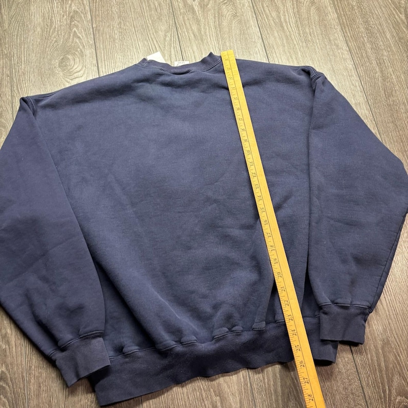Vintage Disney Store Mens XXL Mickey Mouse Friends Embroidered Navy Sweatshirt image 6