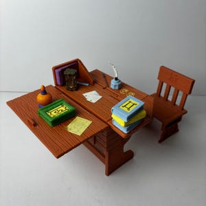 Vintage 2001 Harry Potter Mattel Hogwarts Student Desk Chair Magic Lesson