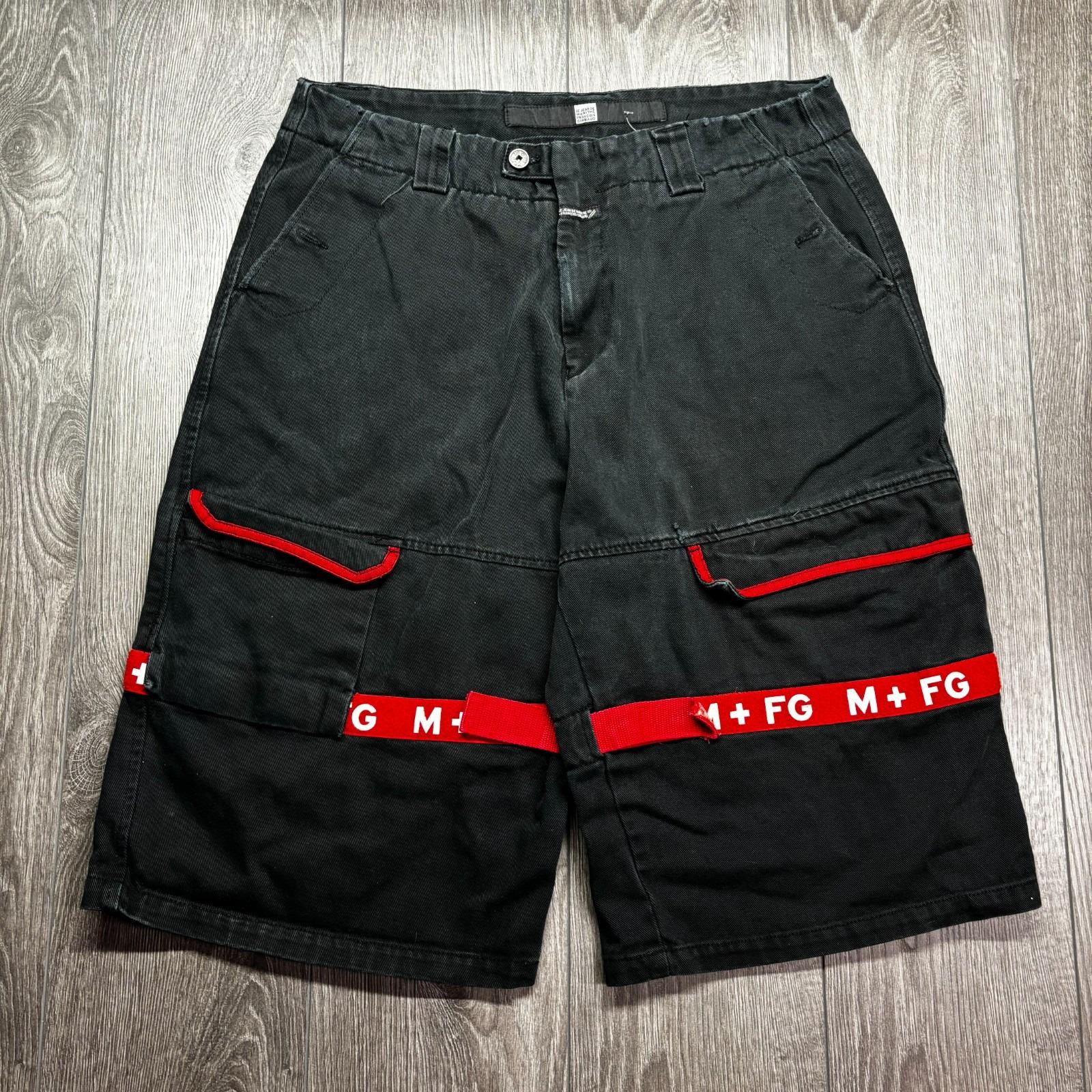 Vtg Marithe Francois Girbaud Shorts Mens 36 Black Baggy Shuttle