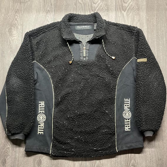 Vintage Pelle Pelle Mark Buchanan Black Fleece Embroidered