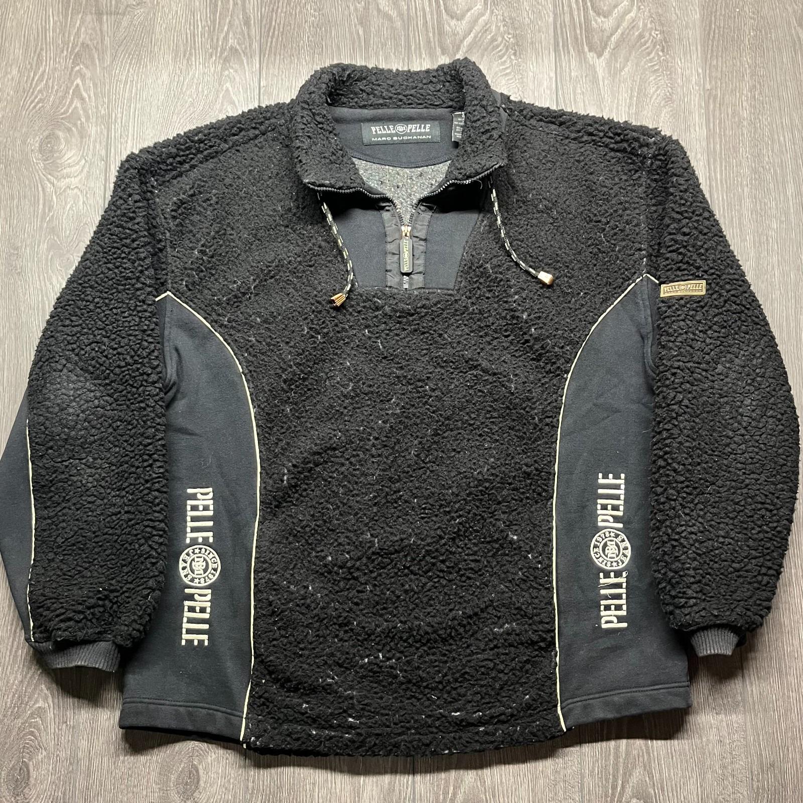 Vintage Pelle Pelle Mark Buchanan Black Fleece Embroidered
