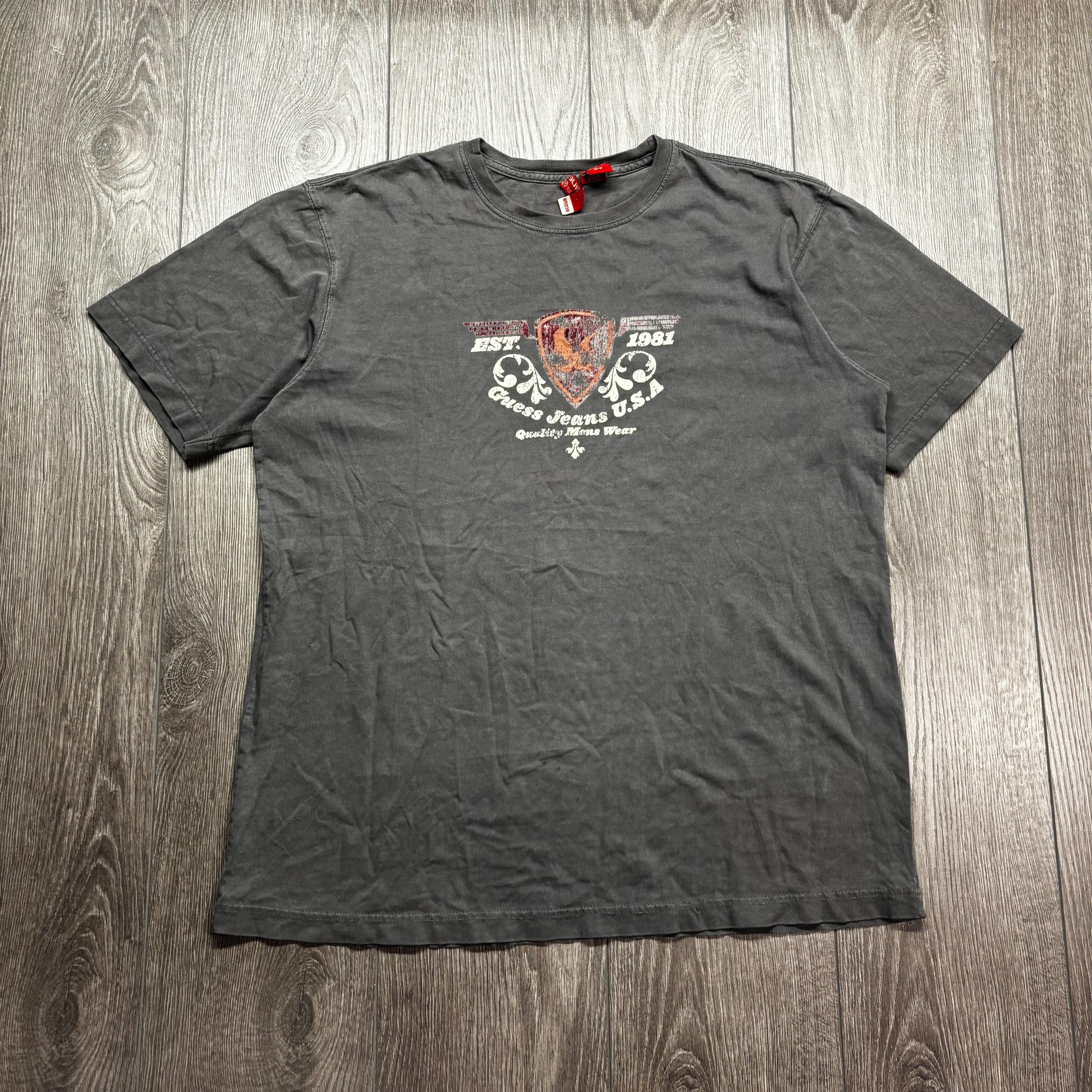 Vintage Guess Jeans USA Y2k T Shirt Womens Medium Grey Cute - Etsy