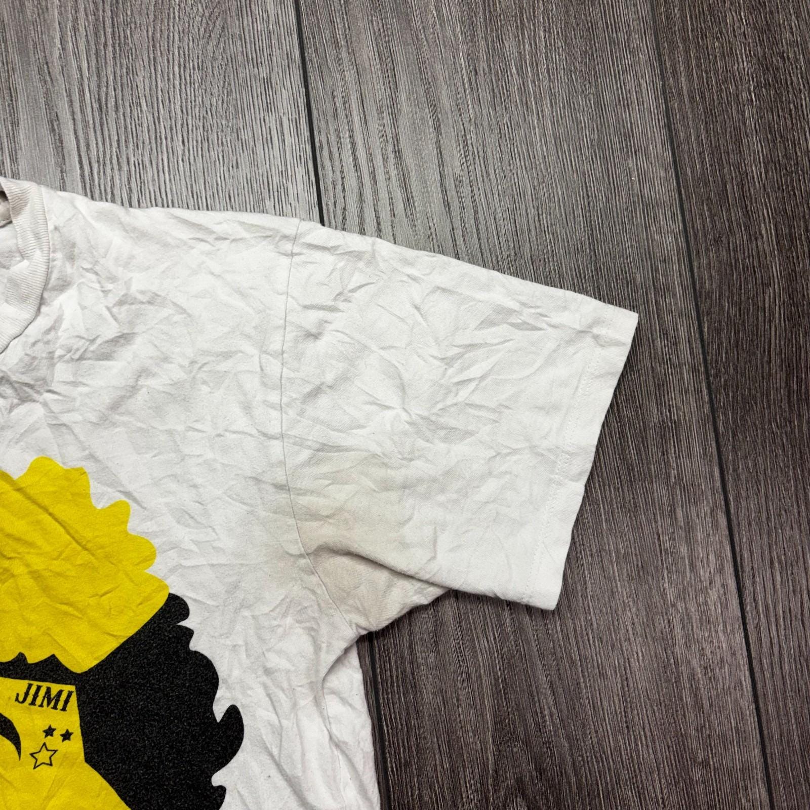 Y2K Wiz Khalifa Jimi Hendrix Smiley Face Graphic Tee Medium Shirt 
