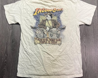 85年 Vintage dog and bones 犬 Tシャツ XXL 古着 USA製 92s ヘインズ/YACO DOG/犬/エロ/ヴィンテージ