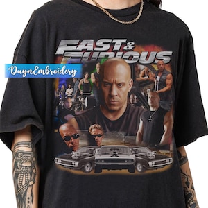 Vintage 90s Graphic Style Fast and Furious T-shirt, Retro Movie Bootleg Rap Shirt, Fast and Furious Gifts For Man And Women Unisex T-shirt