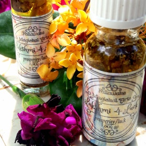 Lakshmi 4 Luck Magickal Ritual Oil for Abundance, Luck, and Prosperity