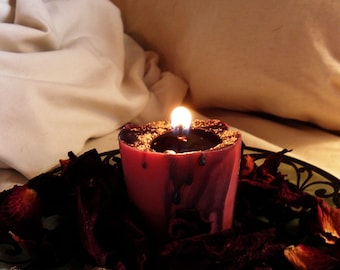 Lilith Sacred Harlot Soy Votives - 2 Loaded Ritual Candles Sexy Love