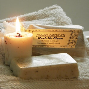 Wash Me Clean White Glycerin Soap for Detox, Removing Negative Energy, Purification, Addiction