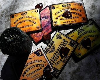 Mini Ouija Board Size I Six (6) Pack Witchy Party Favors Mini Boards