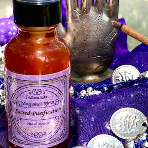 NEW Sacred Purification Magickal Mist Smokeless Smudge for Ritual Work, Cleansing, and Sacred Rites